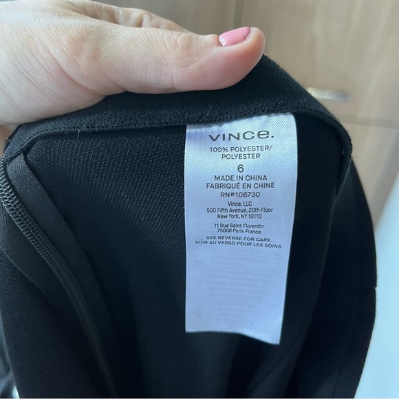 Vince Wide-Leg Black Trousers Size 6 - Picture 4 of 5